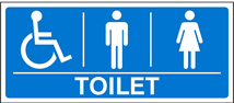 Toilets sign